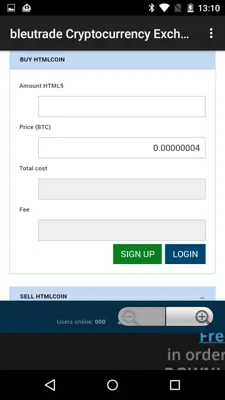 bleutrade android App screenshot 4